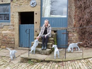 Hound Puppies Art Installation by Fenella Noble